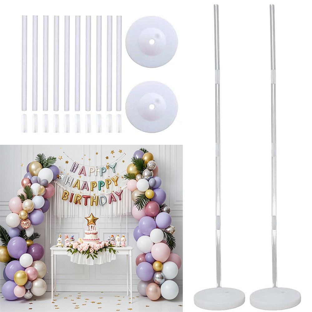 Water Balloon Set - ชุดเสาบอลลูนใส 1/2 ชุด พร้อมฐานสามารถเติมน้ำได้ โครงโค้งบอลลูนพร้อมเสา อุปกรณ์