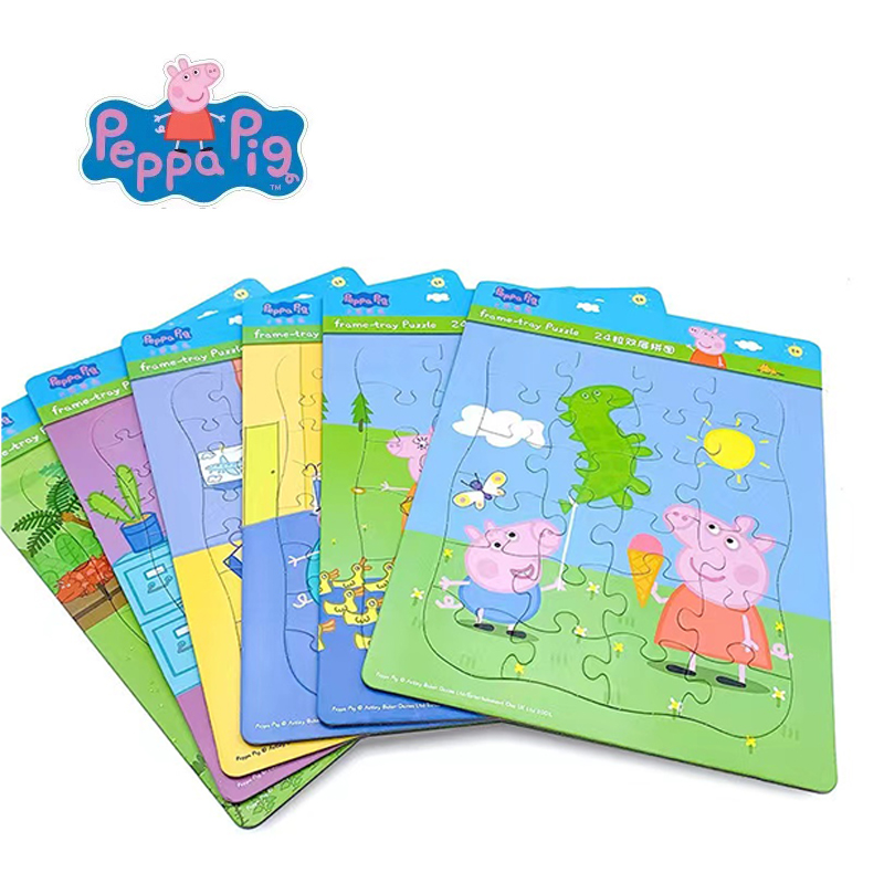 Kids Toys Xmas - Peppa pig ตัวเลข MINI จิ๊กซอว์ปริศนาของเล่นเพื่อการศึกษาการ์ตูนปริศนาการศึกษาของเล่นสําหรับเด็ก/ผู้ใหญ่ของขวัญคริสต์มาสฮาโลวีน