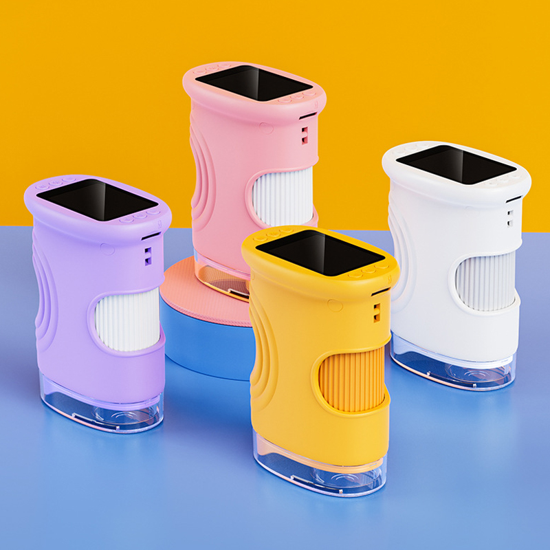 Microscope Kids Science - กล้องจุลทรรศน์พกพา 1000X สำหรับเด็ก พร้อมหน้าจอ 4K 2.0