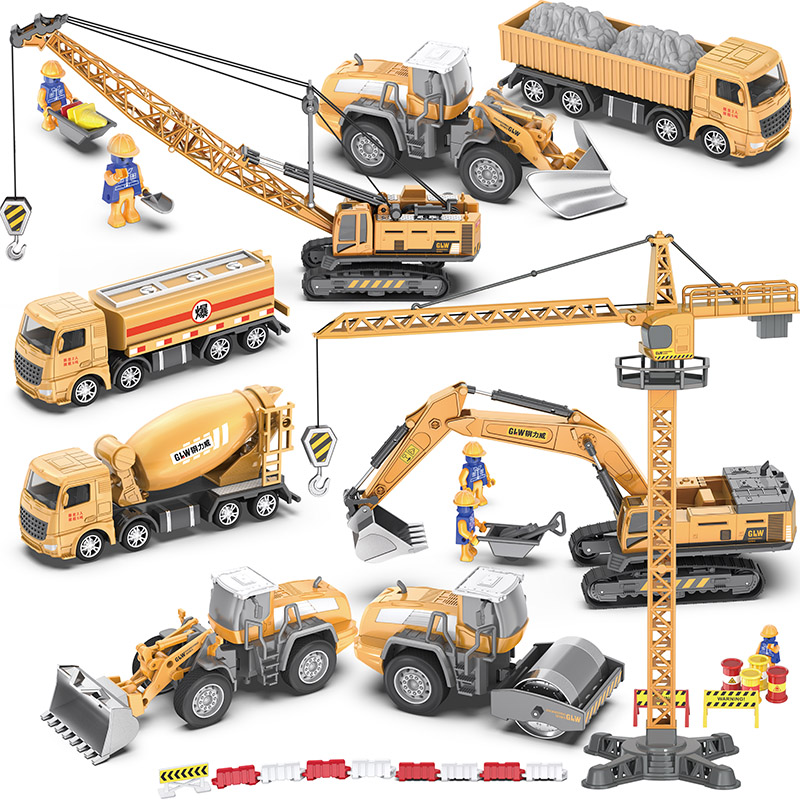 Kids Toys Unique - 1:55 11 รูปแบบขนาดจําลองของเล่นDiecast Loader Bulldozer Excavatorวิศวกรรมรถบรรทุกก่อสร้างเด็กของขวัญ