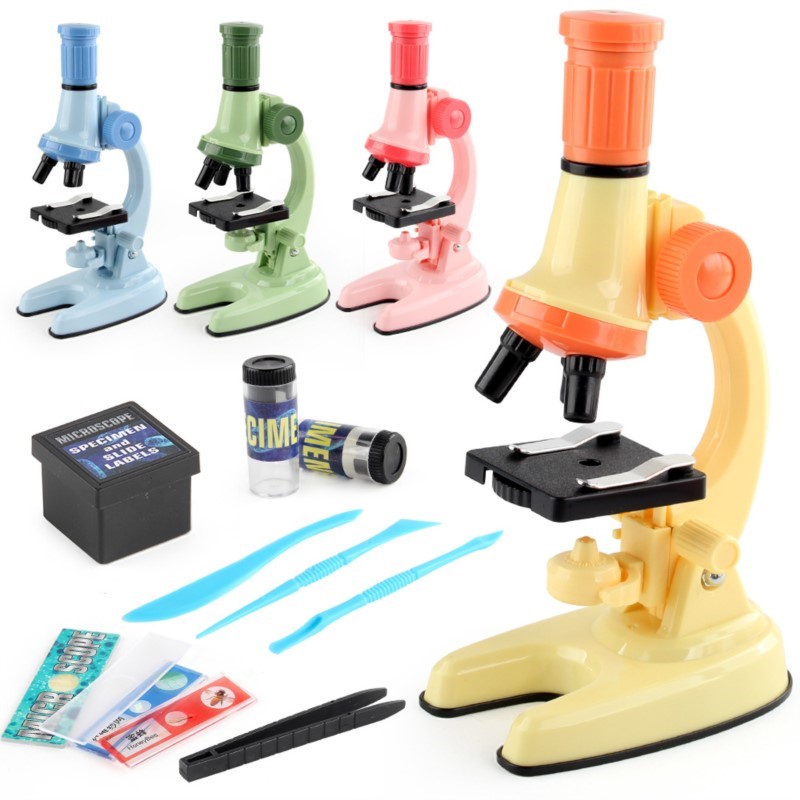 Microscope Kids Science - กล้องจุลทรรศน์วิทยาศาสตร์สำหรับเด็ก ไฟ LED HD ของเล่น STEM