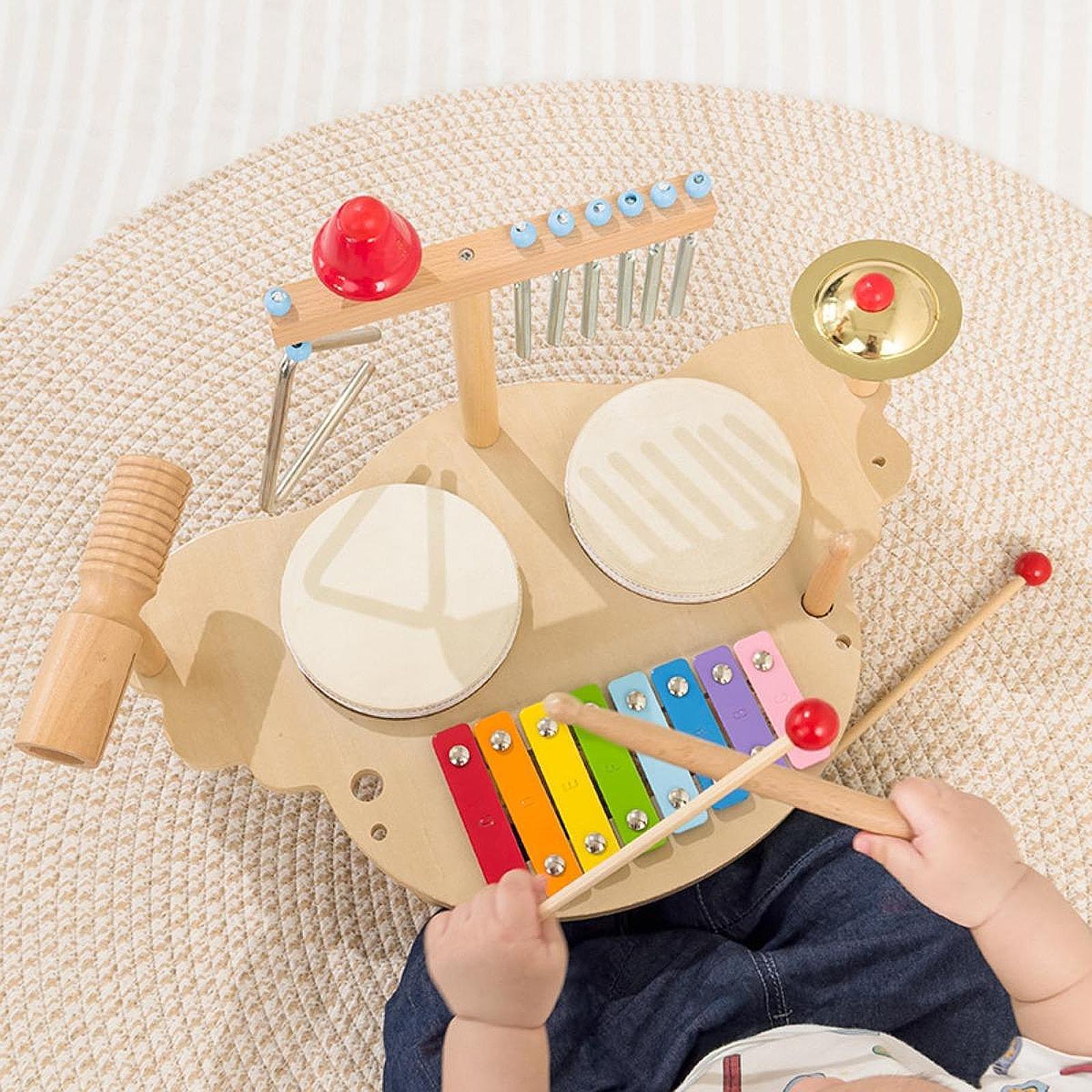 เครื่องดนตรีไม้เด็กกลองชุดการเ - Kids Toys Xylophone บทวิจารณ์และราคา