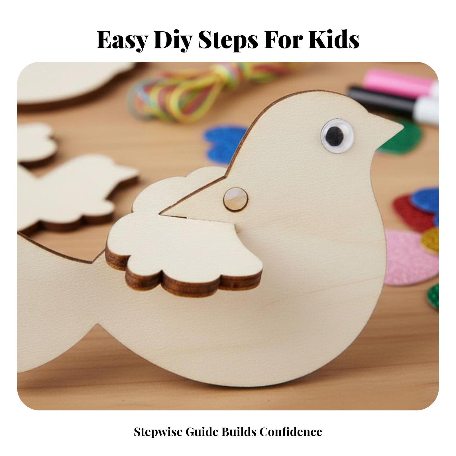 ชุดงานฝีมือ DIY ตกแต่งรูปนกไม้ - Kid Toys And Craft บทวิจารณ์และราคา