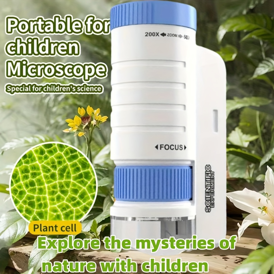 ชุดกล้องจุลทรรศน์แบบมือถือ สำห - Microscope Kids Science บทวิจารณ์และราคา