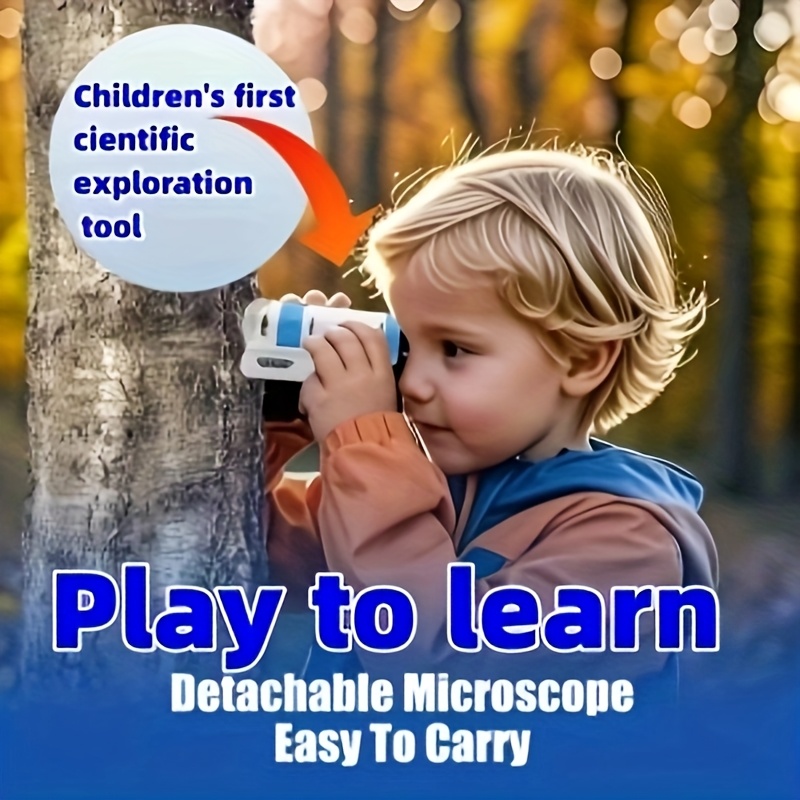 ชุดกล้องจุลทรรศน์แบบมือถือ สำห - Microscope Kids Science บทวิจารณ์และราคา