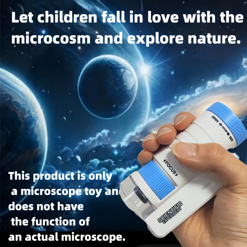 ชุดกล้องจุลทรรศน์แบบมือถือ สำห - Microscope Kids Science บทวิจารณ์และราคา