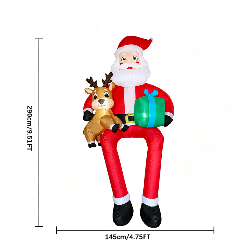 ซานตาคลอสเป่าลมขนาด 9.5 ฟุต สำ - Kids Toys Xmas บทวิจารณ์และราคา