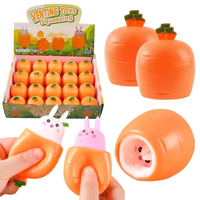 ของเล่นบีบรูปกระต่ายแครอทน่ารั - Kids Toys Unique บทวิจารณ์และราคา
