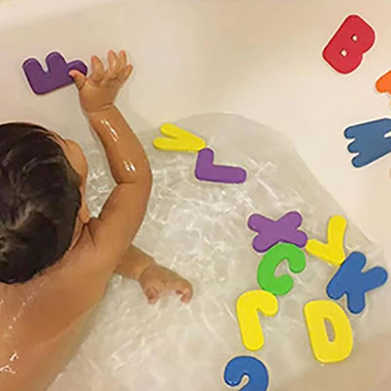 ของเล่นเด็กอาบน้ำโฟมสนุกลอยของ - Bath Letter Number Foam บทวิจารณ์และราคา