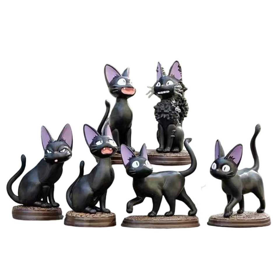 6 ชิ้น/เซ็ตการ์ตูนแมวดํา Jiji  - Kids Toys Jiji บทวิจารณ์และราคา