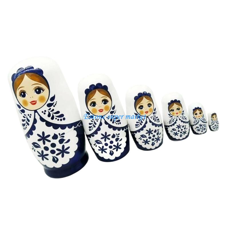 090B 6 ชั้นตุ๊กตาทำรังของรัสเซ - Kid Toys And Craft บทวิจารณ์และราคา