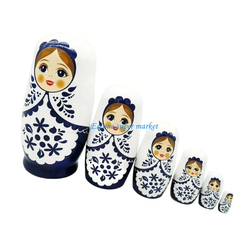 090B 6 ชั้นตุ๊กตาทำรังของรัสเซ - Kid Toys And Craft บทวิจารณ์และราคา