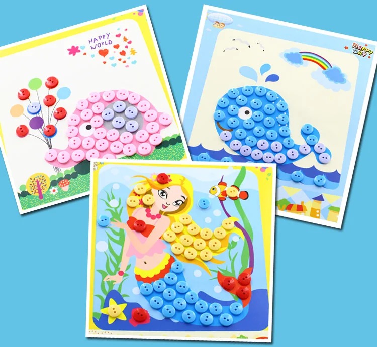 ชุดของเล่นสติ๊กเกอร์ติดกระดุม  - Kid Toys And Craft บทวิจารณ์และราคา