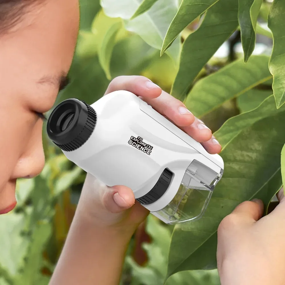 กล้องจุลทรรศน์ 60-120X กล้องจุ - Microscope Kids Science บทวิจารณ์และราคา