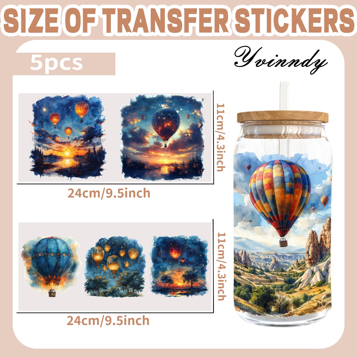 5 ชิ้น/ชุด กระดาษทรานเฟอร์ UV  - Water Balloon Set บทวิจารณ์และราคา