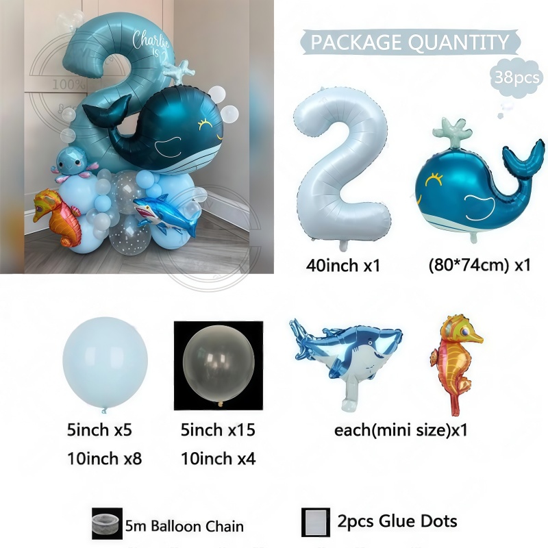 ชุดลูกโป่งวันเกิดธีมสัตว์ทะเล  - Water Balloon Set บทวิจารณ์และราคา